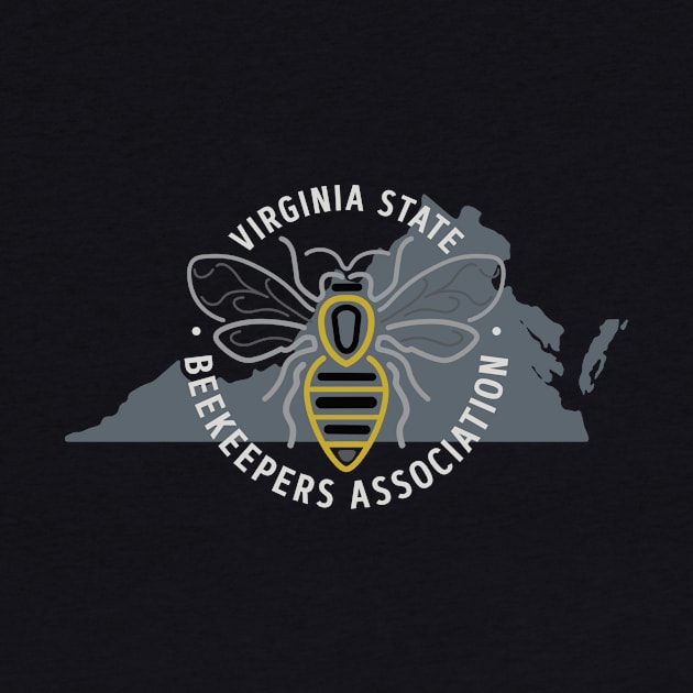 VSBA LOGO WHITE LETTERING by Virginia State Beekeepers